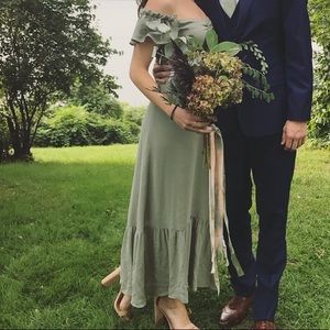 Off the shoulder Reformation Dress